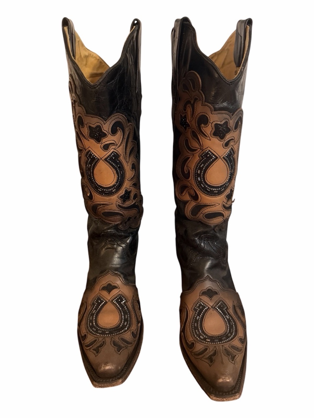 Vintage Corral- Black and Taupe Women’s Western Boots
